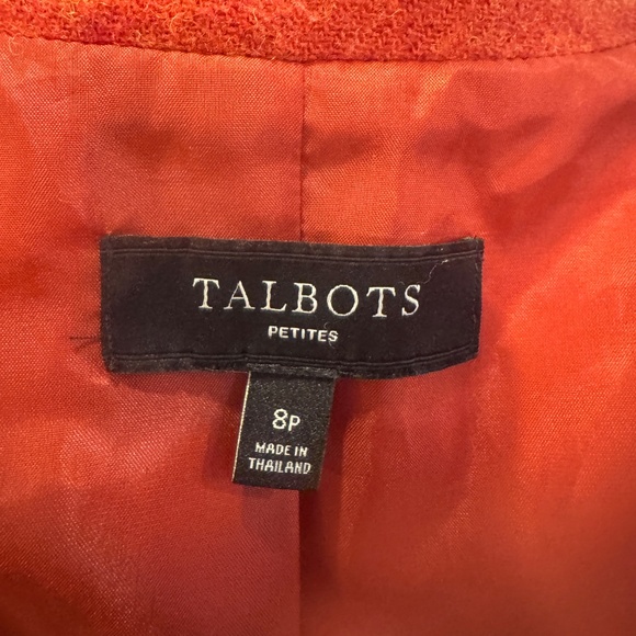 TALBOTS WOOL BLAZER | LINED | BURNT ORANGE | CLASSIC TAILORED ACADEMIA | JACKET - Picture 2 of 9